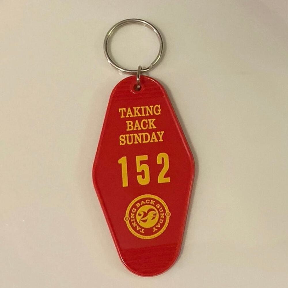 Taking Back Sunday Exit 152 20th Anniversary Keychain Rare VIP Meet Greet Merch